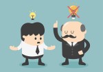 Boss Dislike The Ideas Vector