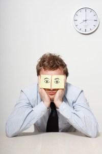 Business man sleeping