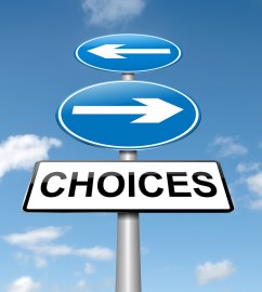 Choices concept.