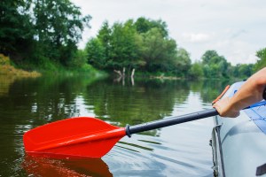 Paddle for white water rafting
