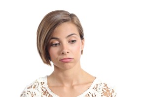 Portrait Of A Woman With Bored Expression