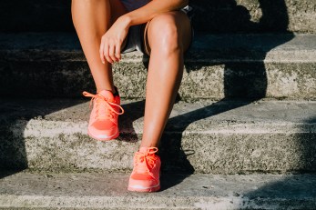 Sporty Woman Taking A Workout Rest