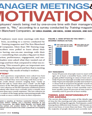 Training Magazine Manager Meetings & Motivation